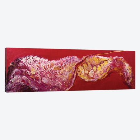 Golden Spiral On A Crimson Background. Canvas Print #SOV70} by Svetlana Saratova Canvas Art