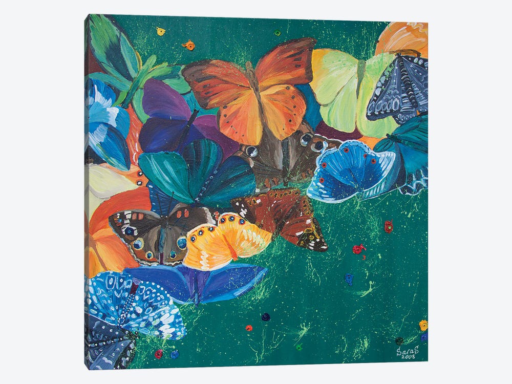 Colorful Butterfly by Svetlana Saratova 1-piece Canvas Art Print