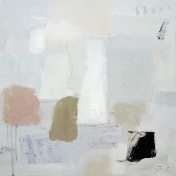 Dreamy Abstracts: Grey Misty Valley by Shina Choi