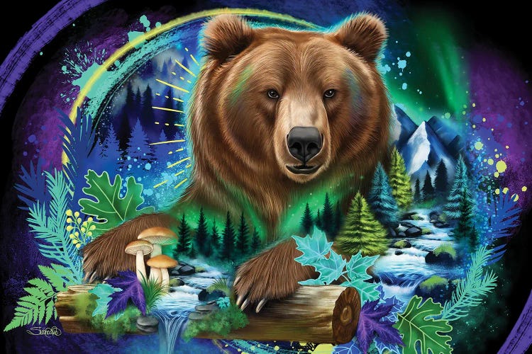 Grizzly Spirit by Sheena Pike wall art