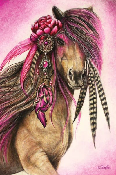 Magenta Warrior by Sheena Pike multi panel art