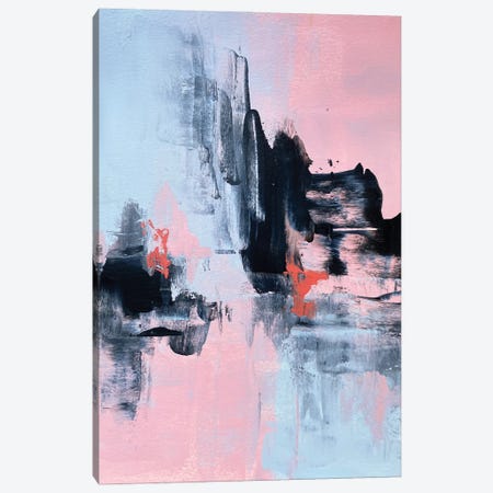 Pink And Grey Abstract I Canvas Print #SPB104} by Spellbound Fine Art Canvas Art Print