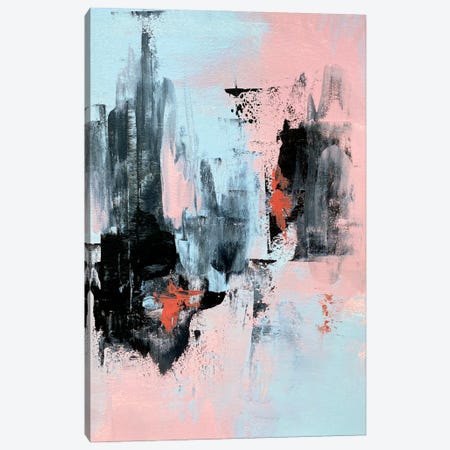 Pink And Grey Abstract III Canvas Print #SPB106} by Spellbound Fine Art Canvas Art Print