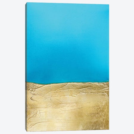 Azure Gold Canvas Print #SPB108} by Spellbound Fine Art Canvas Artwork