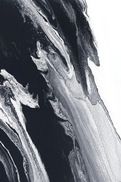 Abstract: Black And White Storm by Spellbound Fine Art