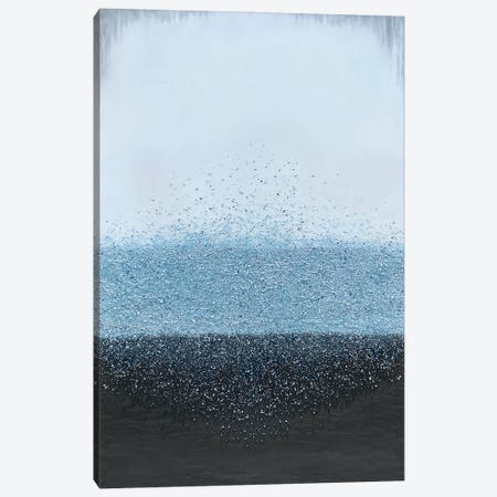 Blue Crystal Rain Canvas Print #SPB115} by Spellbound Fine Art Canvas Wall Art