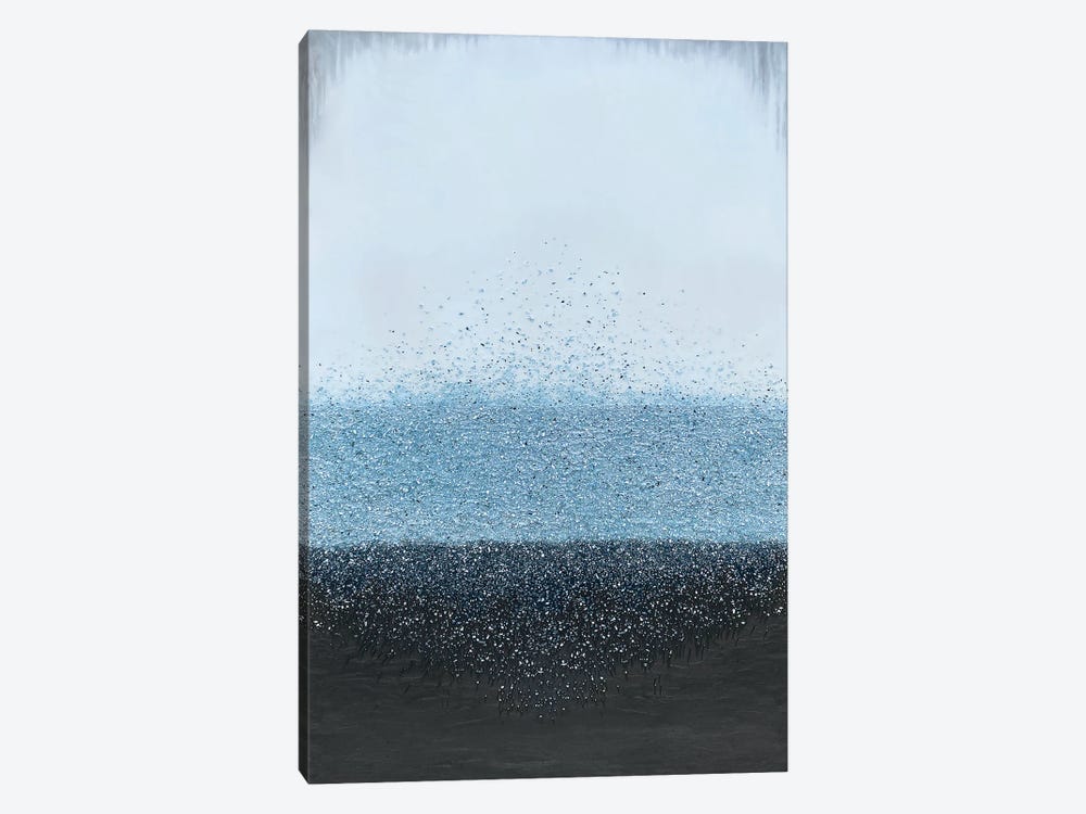 Blue Crystal Rain by Spellbound Fine Art 1-piece Canvas Artwork