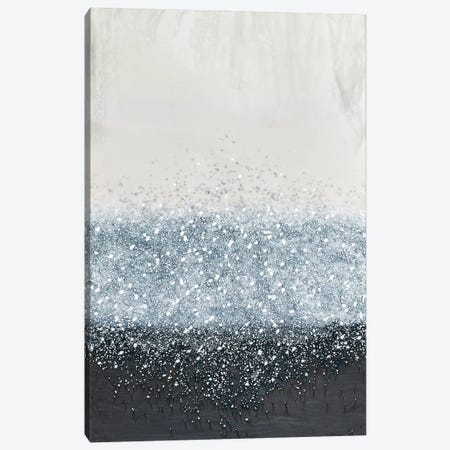Cool Silver Crystal Rain Canvas Print #SPB116} by Spellbound Fine Art Canvas Artwork