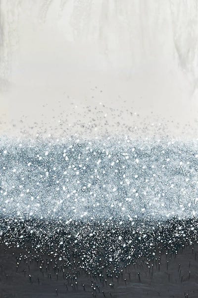 Silver: Cool Silver Crystal Rain by Spellbound Fine Art
