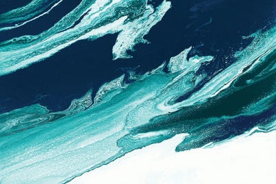 Green And Blue Wave by Spellbound Fine Art acrylic art print