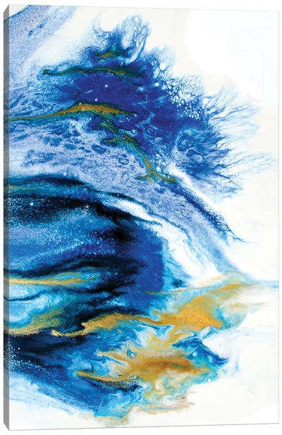 Lapis Canvas Art Print - Blue & Gold Art