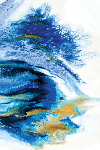 Gold Abstract Art: Lapis by Spellbound Fine Art