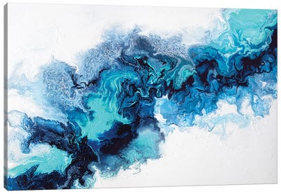 Water Elemental Canvas Art Print - Abstract Expressionism Art