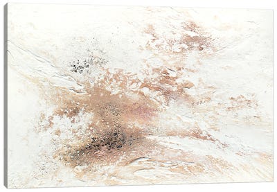 Rose Gold Snow Canvas Art Print - Spellbound Fine Art