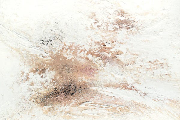 Abstract Bathroom: Rose Gold Snow by Spellbound Fine Art