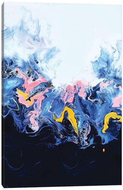 Deep Blue Rainbow Canvas Art Print - Spellbound Fine Art