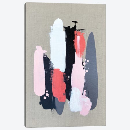 Pink Black And Grey  II Canvas Print #SPB94} by Spellbound Fine Art Canvas Art