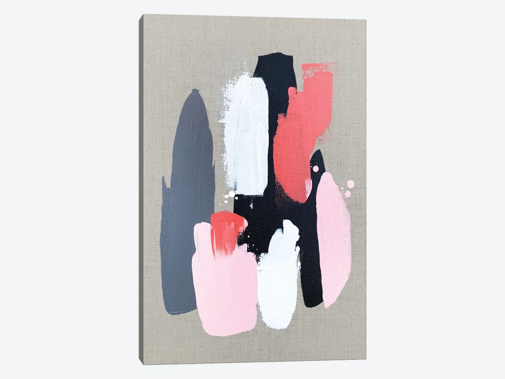 Pink Black And Grey  III by Spellbound Fine Art 1-piece Canvas Print