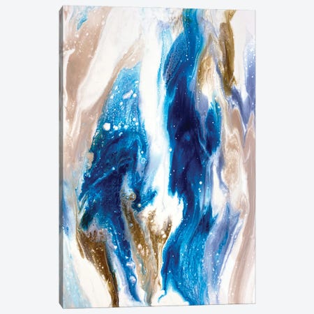 Sapphire Wave Canvas Print #SPB98} by Spellbound Fine Art Canvas Art Print