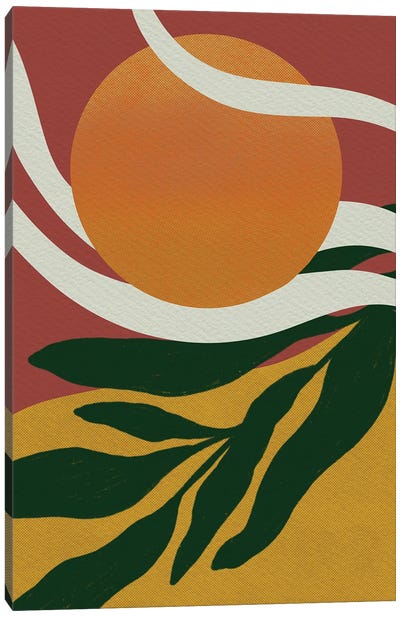 Abstract Sunset Canvas Art Print - Sagmoon Paper Co.