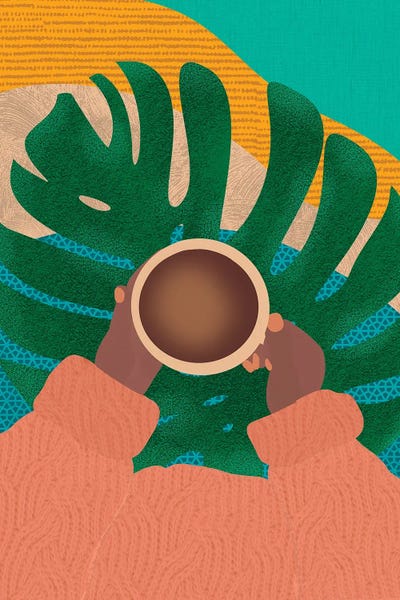 Calm: Coffee And Plants by Sagmoon Paper Co.