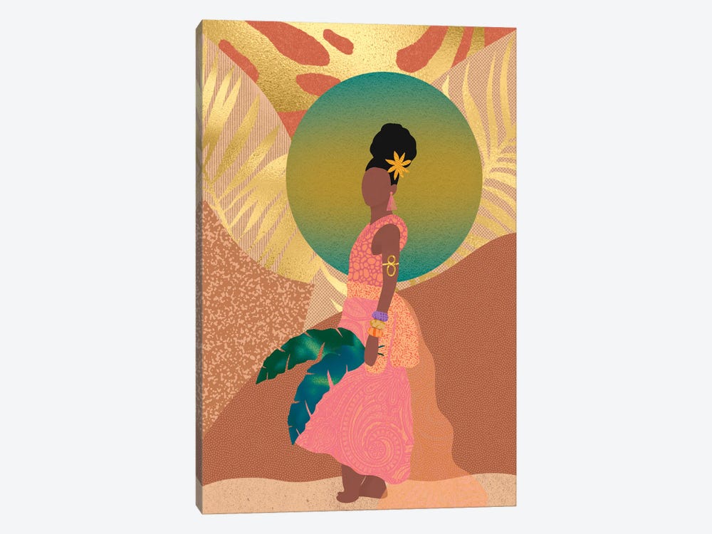 Island Gal by Sagmoon Paper Co. 1-piece Canvas Art Print