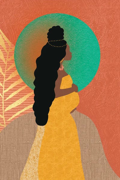 Expecting Mother by Sagmoon Paper Co. metal wall art