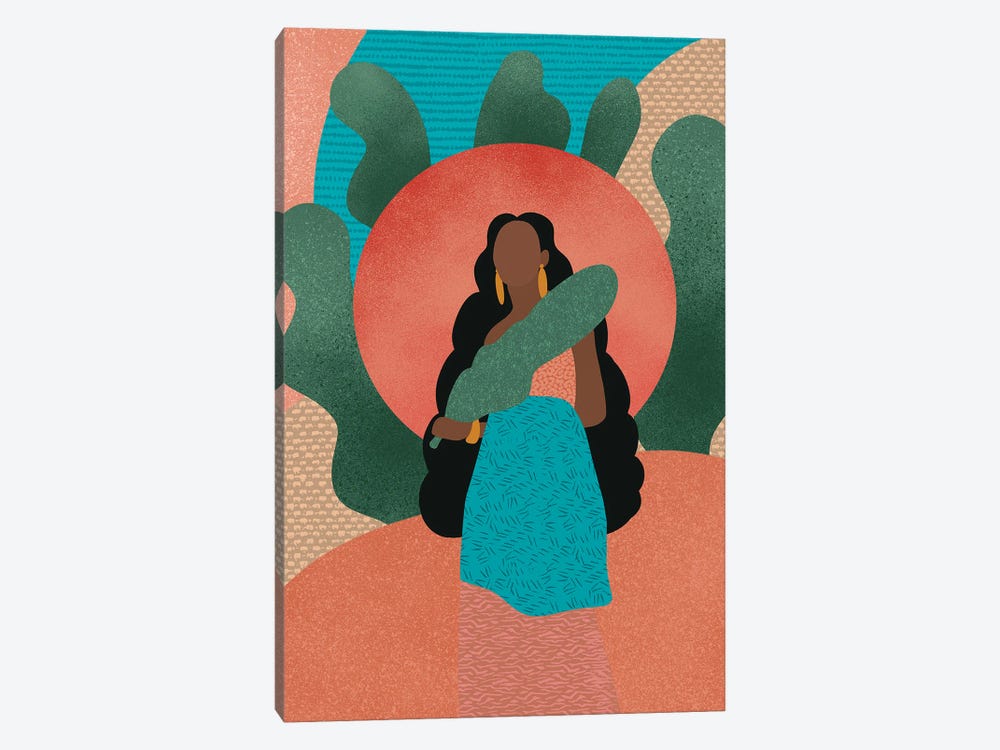 Black Woman in Nature by Sagmoon Paper Co. 1-piece Art Print