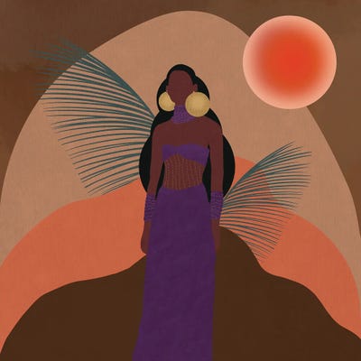 Desert Sunset by Sagmoon Paper Co. art print