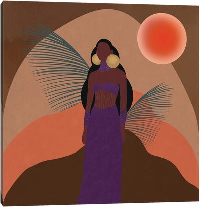 Desert Sunset Canvas Art Print - Sagmoon Paper Co.