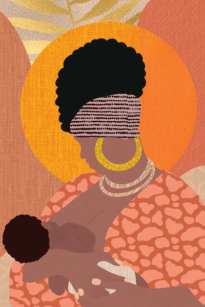 African Culture: Nursing Mother by Sagmoon Paper Co.