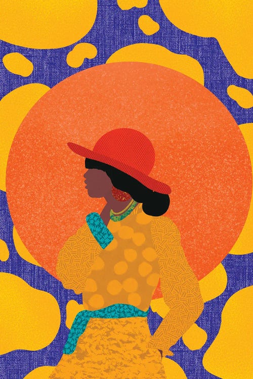 Golden Red by Sagmoon Paper Co. wall art