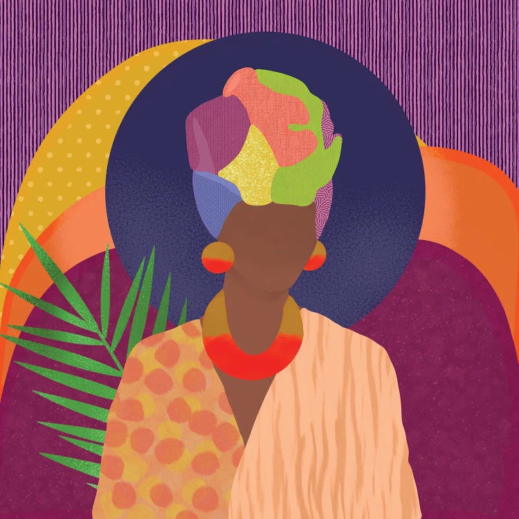 Black Woman In Headwrap