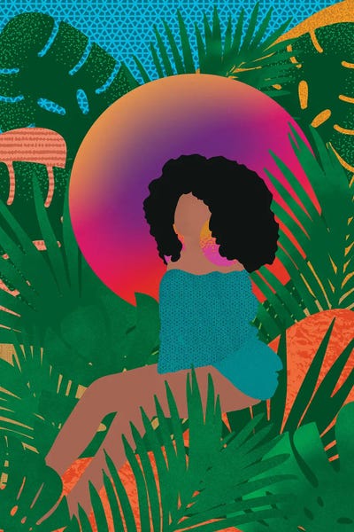 Monsteras: Wilderness And Afros by Sagmoon Paper Co.