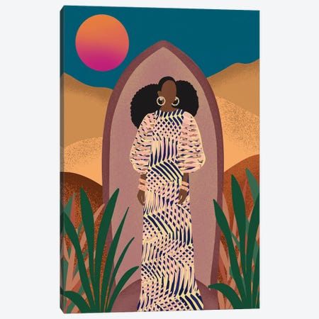 Nneka Canvas Print #SPC90} by Sagmoon Paper Co. Canvas Artwork