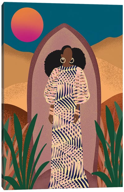 Nneka Canvas Art Print - Sagmoon Paper Co.