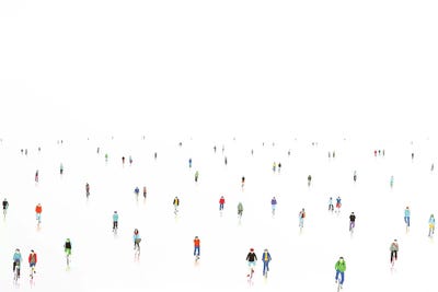 2 Wheels IX by Stephanie Ho framed canvas print