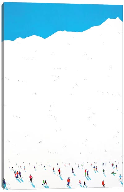 Frozen Planet LVII Canvas Art Print - Skiing Art