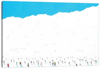 Frozen Planet LXI Canvas Art Print - Skiing Art