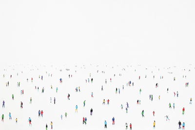 Ice VII by Stephanie Ho framed canvas print