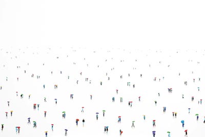 Rain-Bow XI by Stephanie Ho framed canvas print