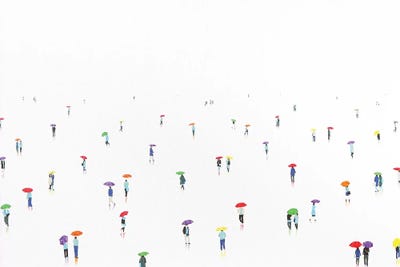 Rain-Bow XIV by Stephanie Ho framed canvas print