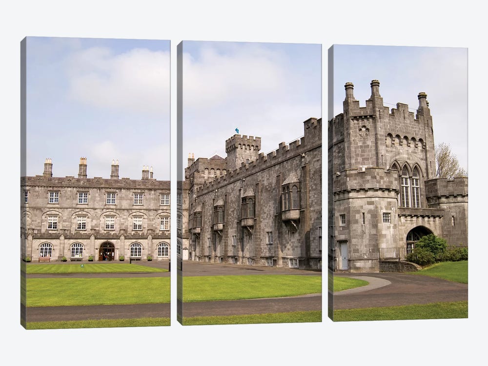 Kilkenny Castle, Kilkenny, County Kilkenny, Leinster Province, Republic Of Ireland 3-piece Canvas Art