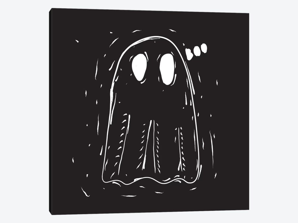 Spooky Cut Ghost by 5by5collective 1-piece Canvas Wall Art