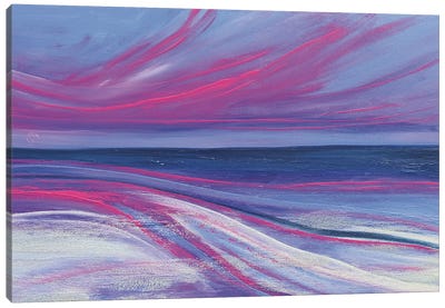 Mystical Canvas Art Print - Purple Abstract Art