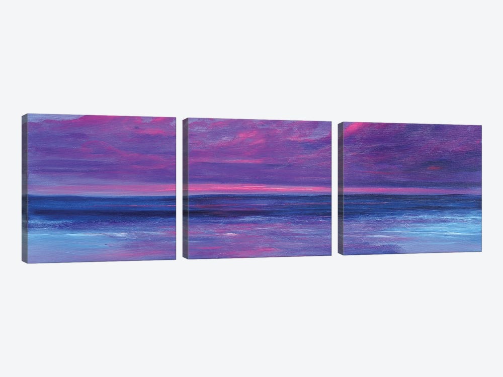 Purple Clouds by Sophia Kuehn 3-piece Canvas Wall Art