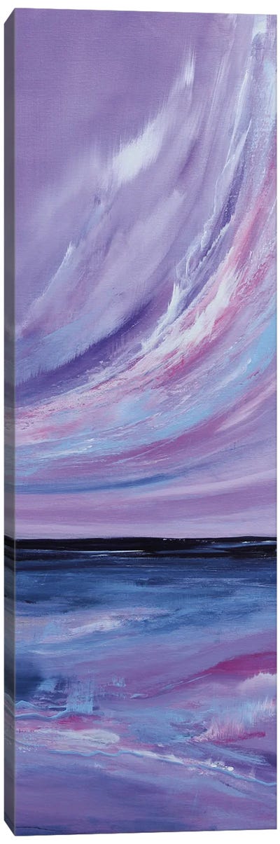Purple Lights Canvas Art Print - Wave Art