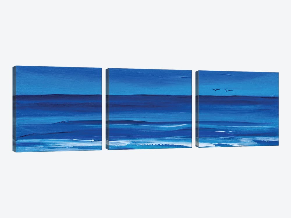 Sound Of The Sea by Sophia Kuehn 3-piece Canvas Artwork