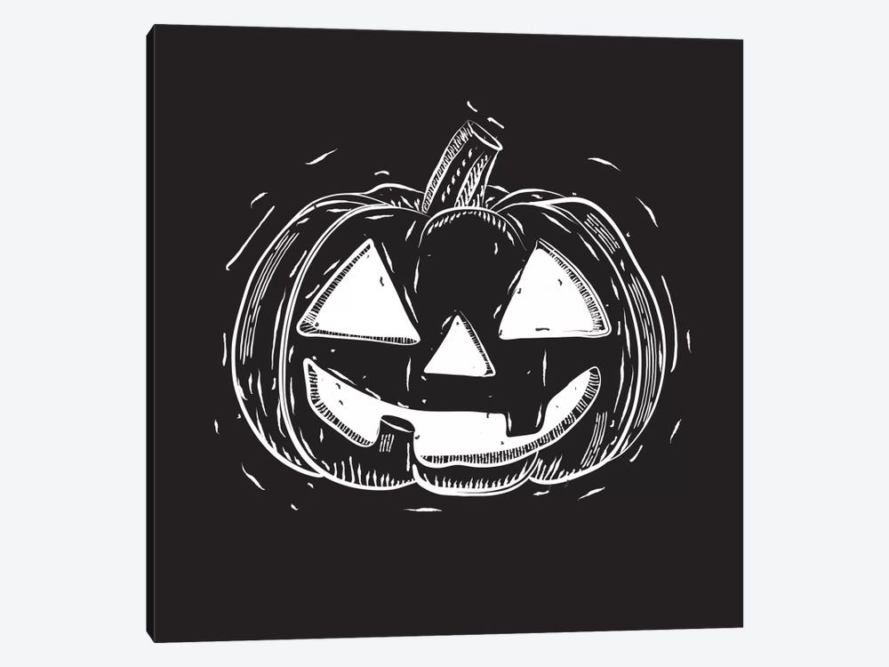 Spooky Cut Jack-O'-Lantern by 5by5collective 1-piece Canvas Wall Art