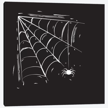 Spooky Cut Spider Web Canvas Print #SPK5} by 5by5collective Canvas Wall Art